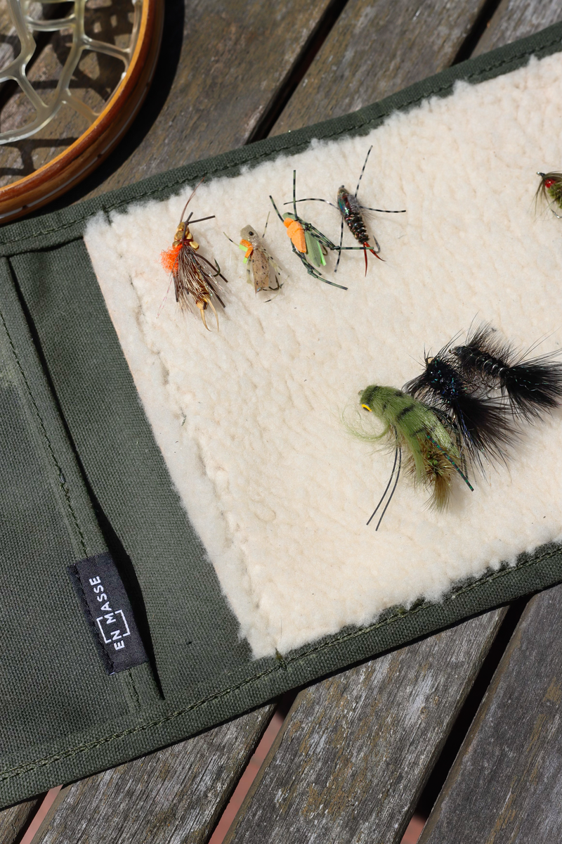 Waxed Canvas Fly Wallet for Fly Fishing