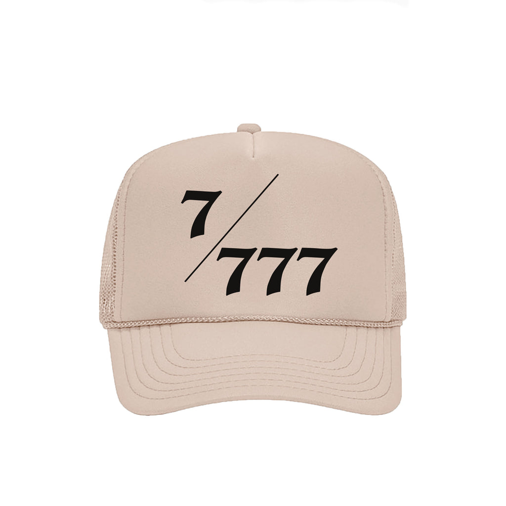 777 TRUCKER HAT IN BLACK – SHOPENMASSE