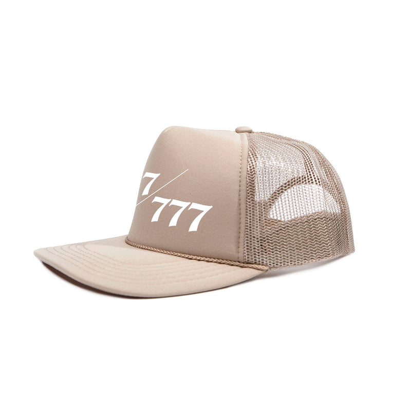 777 TRUCKER HAT IN WHITE